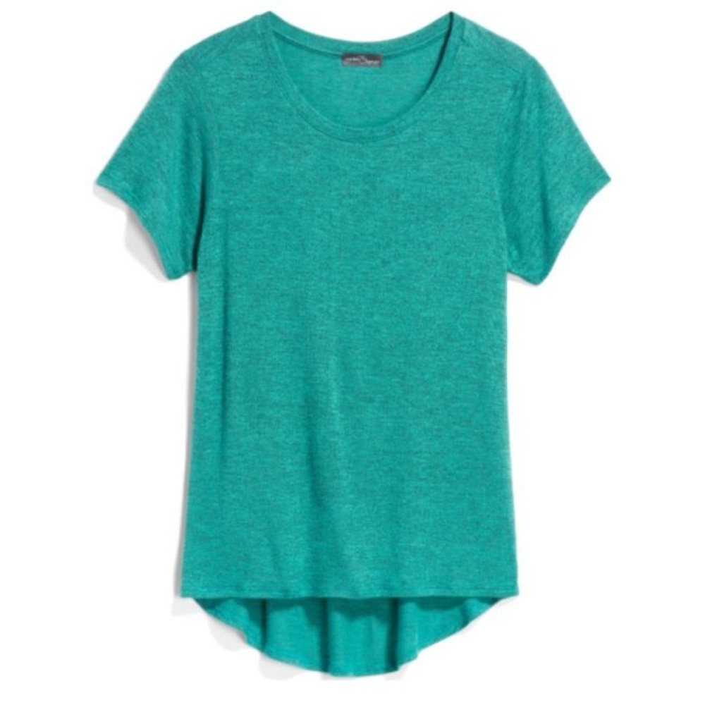 Market & Spruce Heather Green Hi-Lo Tee